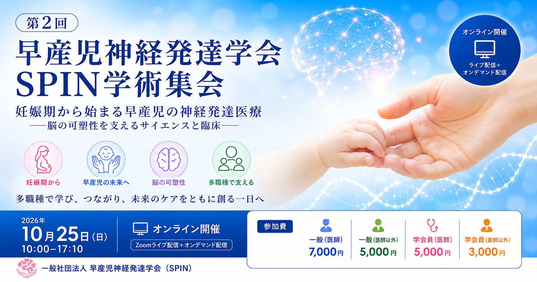 第2回早産児神経発達学会SPIN学術集会バナー